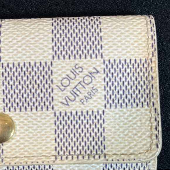 ✨Louis Vuitton✨ Full Inclusion- LV Damier Azur Multiclé 4 Key Case & Card Holder - Picture 7 of 17